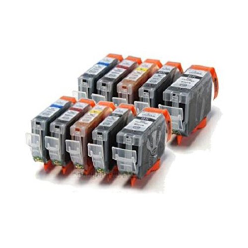 Compatible Premium Ink Cartridges CLI526 Bundle - 10 Cartridges **save!** - for use in Canon Printers