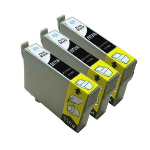 Compatible Premium Ink Cartridges 73N Black Triple Pack (T0731) - for use in Epson Printers