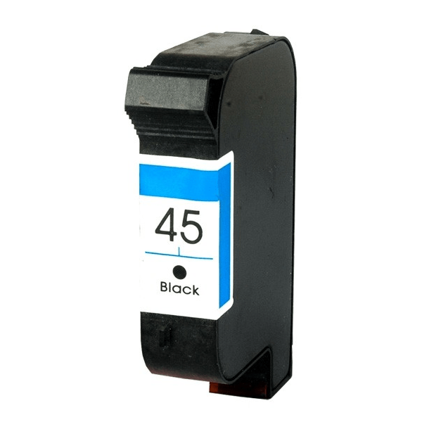 Compatible Premium Ink Cartridges 45 Black Remanufactured Inkjet Cartridge - for use in HP Printers