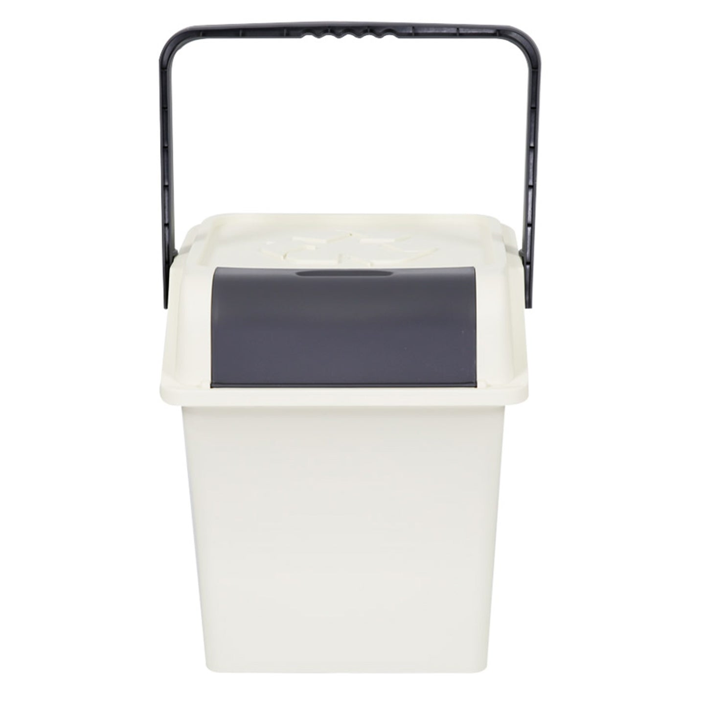 Nplastic 2 Set Invory Stackable Recycle BinRubbish Open-Touch Flip Lid 45L