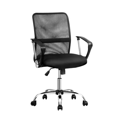 Artiss Office Chair Gaming Chair Computer Mesh Chairs Executive Mid Back Black