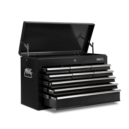 Giantz 9 Drawer Mechanic Tool Box Cabinet Storage - Black