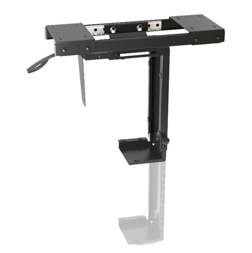 BRATECK Adjustable Under-Desk ATX Case Mount with Sliding track, Up to 10kg,360° Swivel