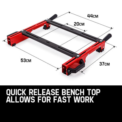 Baumr-AG Mitre Saw Stand Universal Adjustable Portable Drop Saw Bench Table