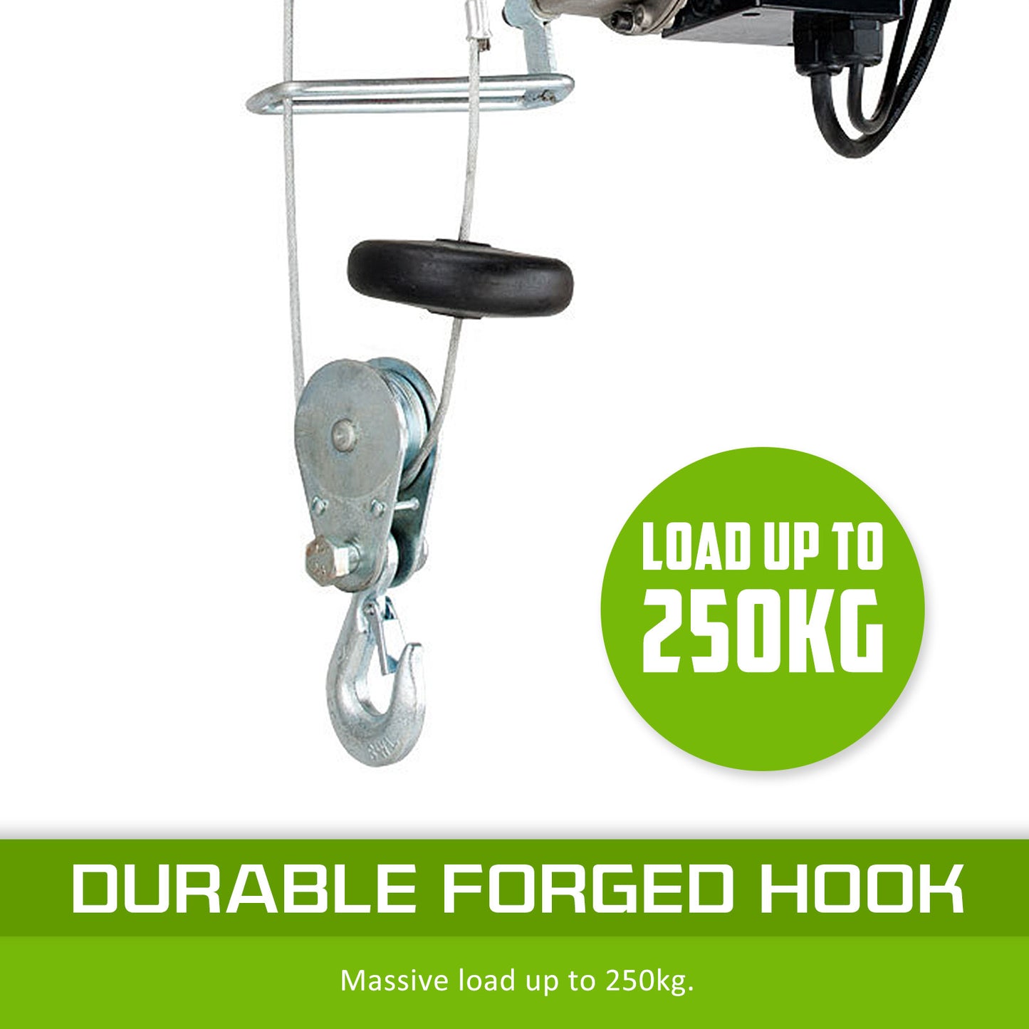 Dynamic Power Electric Hoist Remote Chain Lift 240V 510w 125/250KG