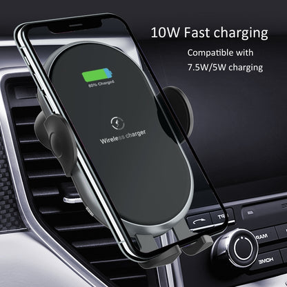 C366: Automatic Clamping Wireless Car Charger,with backlight