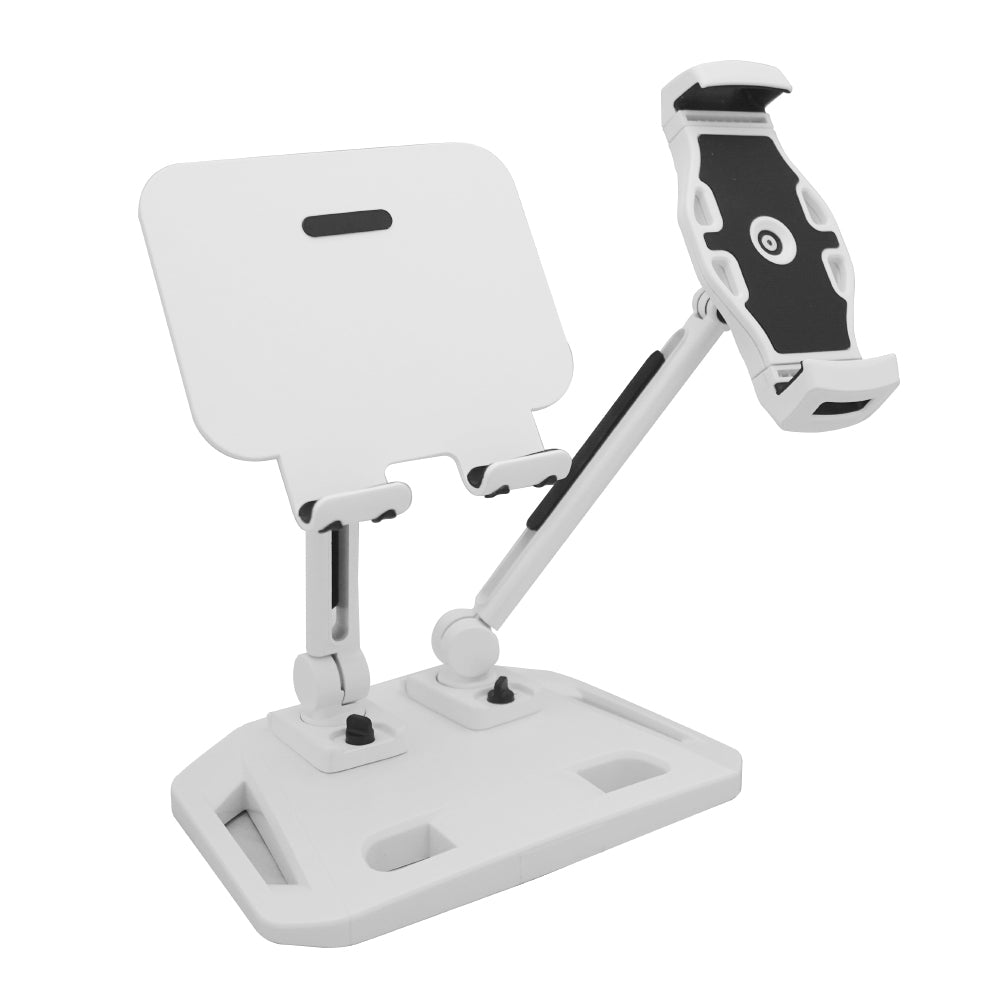 Universal and Adjustable Double Arm Stand Holder Black