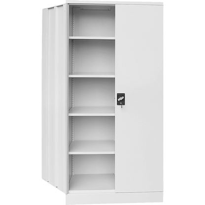 Two-Door Shelf Office Gym Filing Storage Locker Cabinet Safe