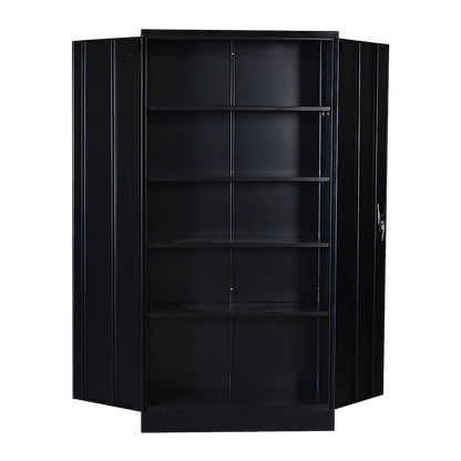 Two-Door Shelf Office Gym Filing Storage Locker Cabinet Safe