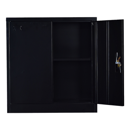 Two-Door Shelf Office Gym Filing Storage Locker Cabinet Safe