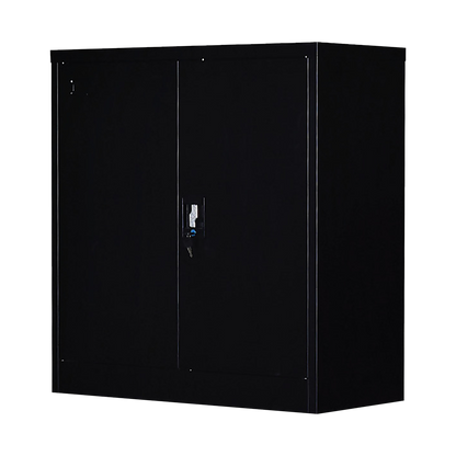 Two-Door Shelf Office Gym Filing Storage Locker Cabinet Safe