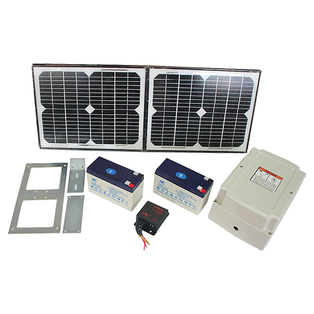 1000KG 20W Solar Double Swing Auto Motor Remote Gate Opener