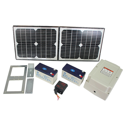 1000KG 20W Solar Double Swing Auto Motor Remote Gate Opener