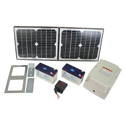 1200KG 20W Solar Double Swing Auto Motor Remote Gate Opener