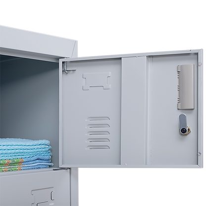 6-Door Locker for Office Gym Shed School Home Storage