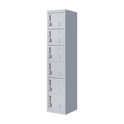 6-Door Locker for Office Gym Shed School Home Storage