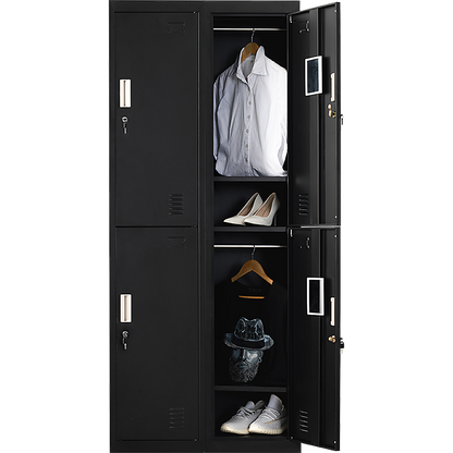 Four-Door Office Gym Shed Storage Locker