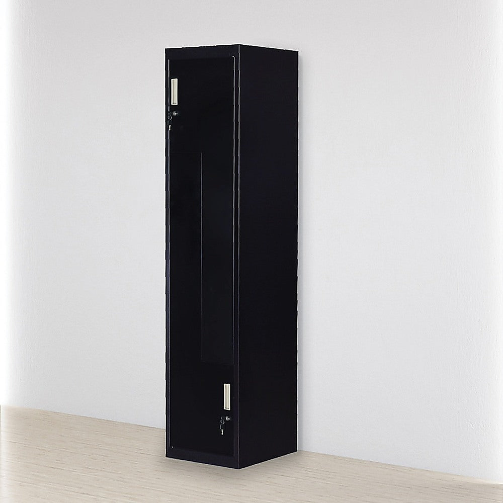 Black Two-Door L-shaped Office Gym Shed Storage Lockers