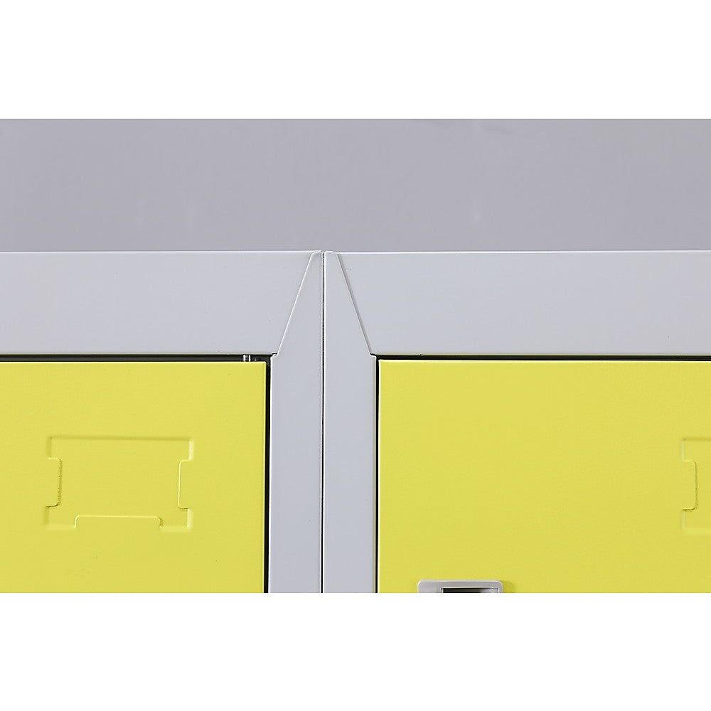 12-Door Locker for Office Gym Shed School Home Storage - Standard Lock with 2 Keys