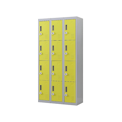 12-Door Locker for Office Gym Shed School Home Storage - 3-Digit Combination Lock