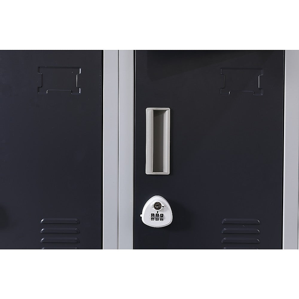 12-Door Locker for Office Gym Shed School Home Storage - 3-Digit Combination Lock